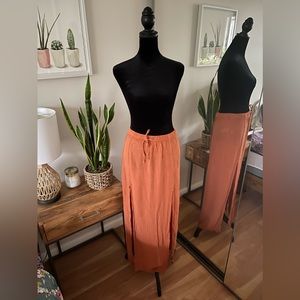 Forever 21 Orange Skirt Size Small